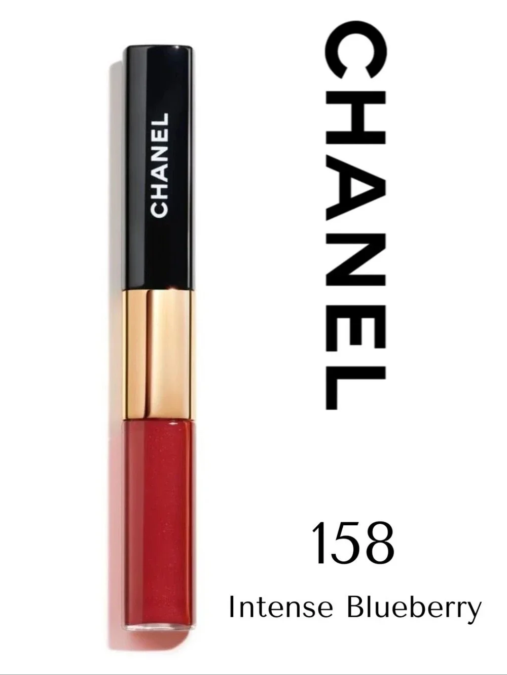 CHANEL- 158- Intense Blueberry -LE ROuGE DUO ULTRA TENUE-DISCONTINUED- VERY RARE
